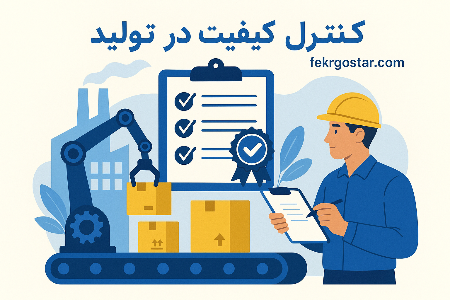 نمایی از ماژول کنترل کیفیت BOS فکرگستر